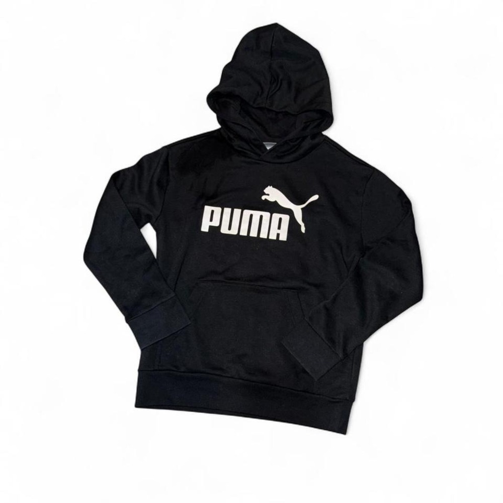 PUMA HOODIE‎ BLACK/WHITE MEDIUM -EITHER BIG KID OR SMALL ADULT-UNISEX